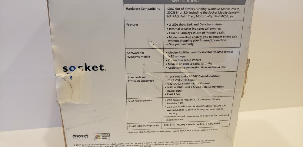 Socket Communications MO7201-559 56 Kbps