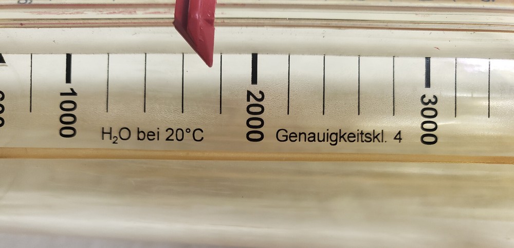 Large 600-6000 l/h Flow Meter , Conical Float , Variable Area , 16 1/2" long