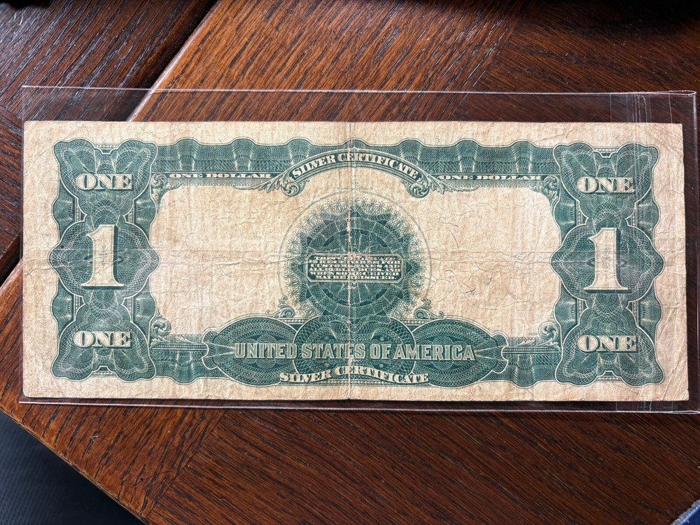 1899 Silver Certificate Black Eagle Large Note $1 Dollar Lincoln Grant