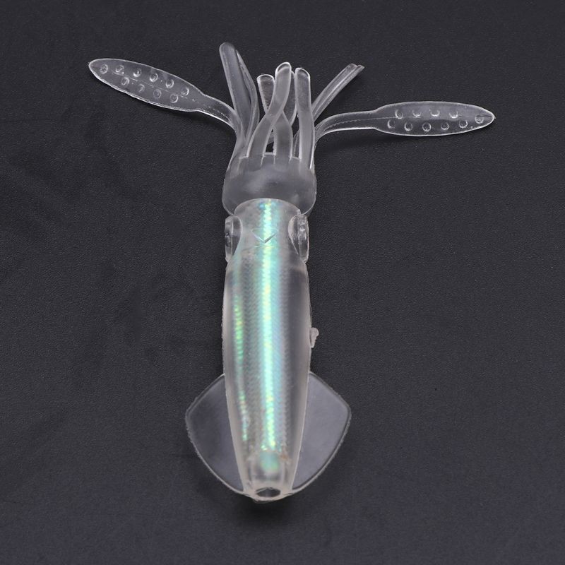 10cm Night Fishing Baits LED Electronic Squid Luminously Lures Baits