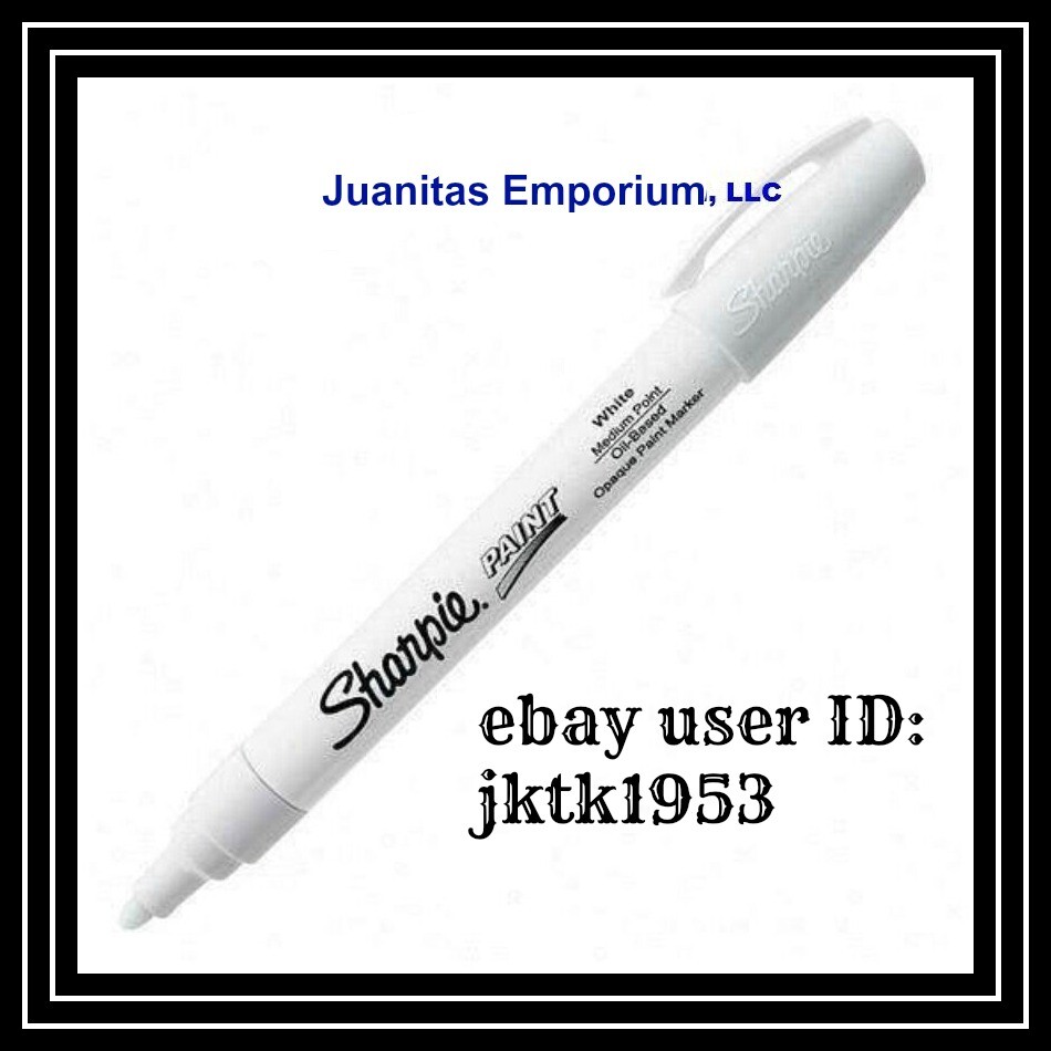 SANFORD SHARPIE PAINT MARKER MEDIUM WHITE QUICK DRY