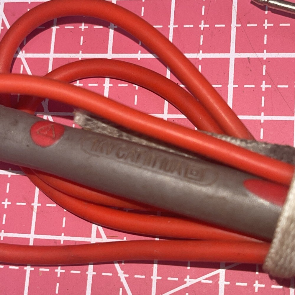 Multimeter Meter Test Prob Leads 1kv 10A Cat III Tested / Working Set