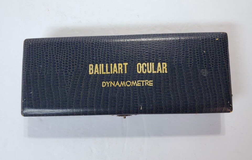 Vintage Bailliart Ocular DYNAMOMETRE & Original Case Japan Ophthalmology Ocular