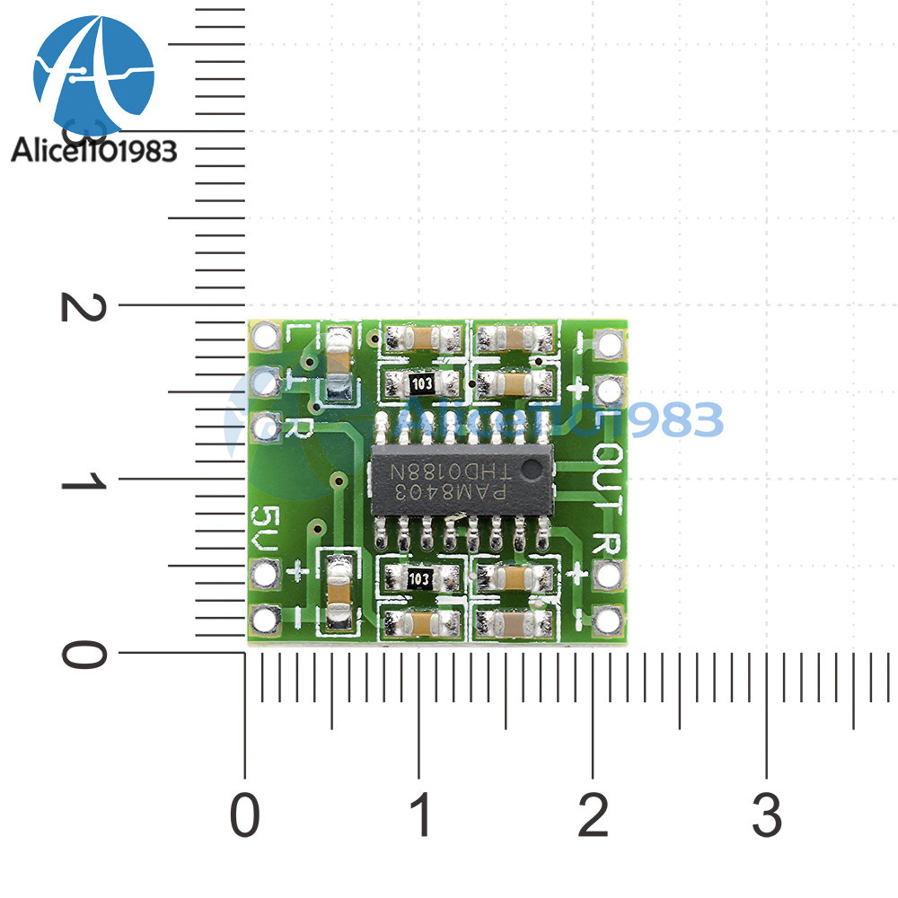 5pcs PAM8403 Mini 2 Channel Stereo 3W Class D Audio Power Amplifier Module Board