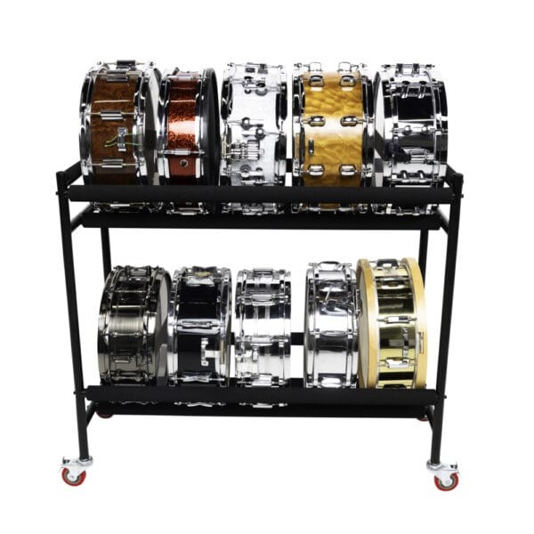 Gator Frameworks Two-Tier Snare Rack with Locking Casters