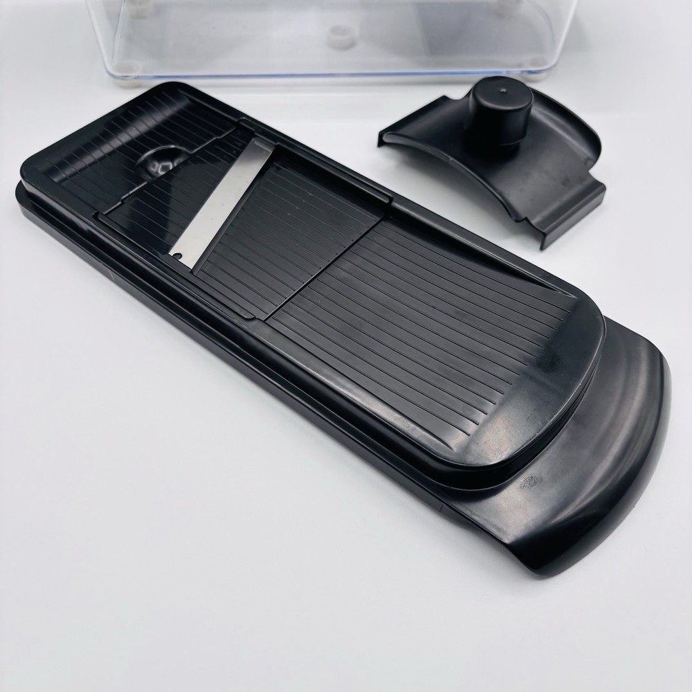 Push Function Food Chopper Black with Interchangeable Blades and Container