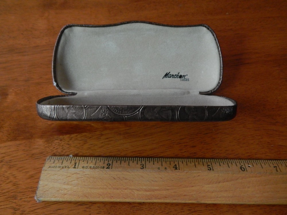 Marchon Cases [Eyewear Protection] Random Coins Currency Pattern Ltd HTF CASE