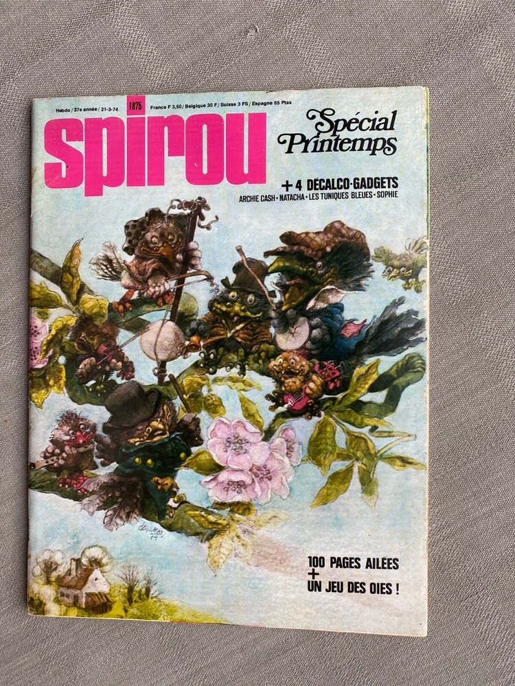 Weekly Spirou No. 1875 Excellent Condition with Complete Supplements