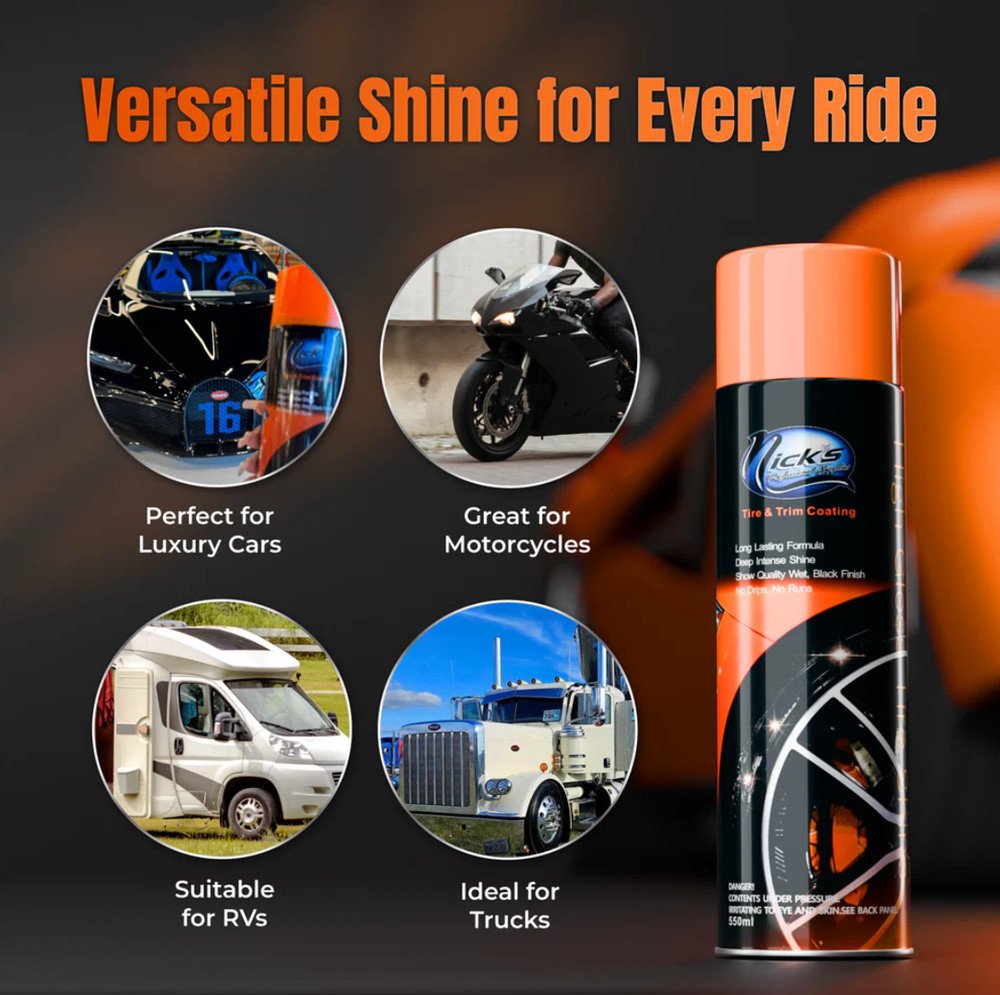 Tire Shine High Gloss 12 Pack