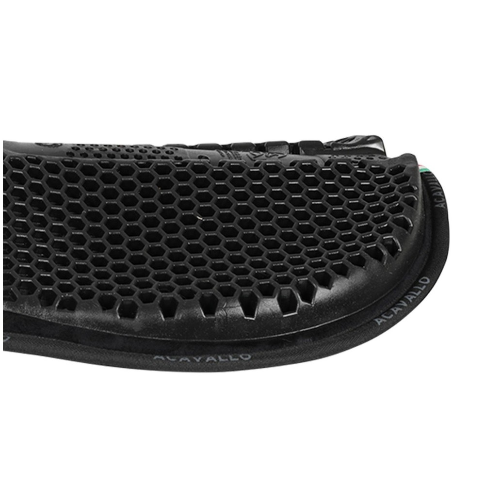 ACAVALLO Memory Foam Withers Free Shape Black Hexagonal Gel Half Pad, Back Riser