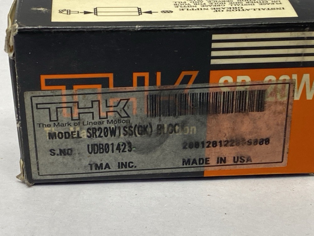 THK SR20W1SS Linear Guide Block 20mm Rail