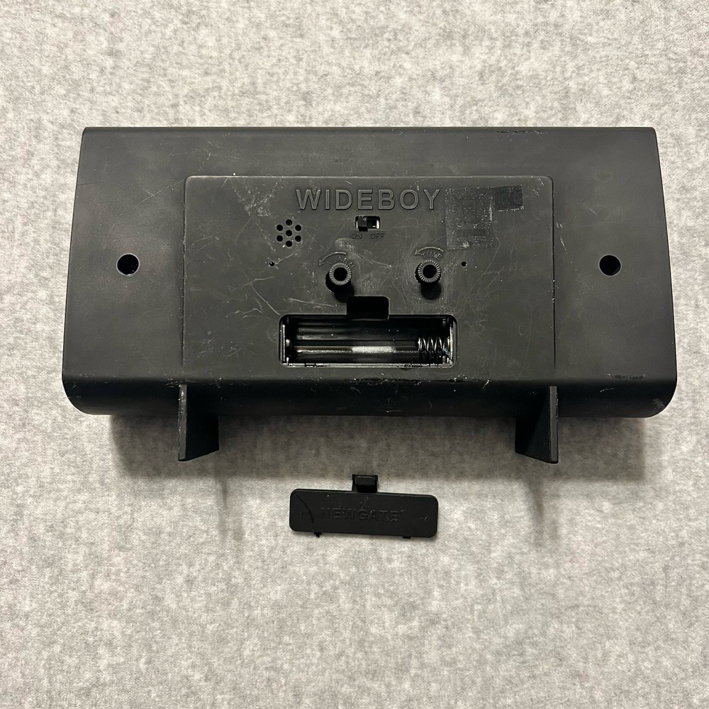 NEWGATE® Wideboy Alarm Clock | Rectangular Retro Mocha Brown & Cream