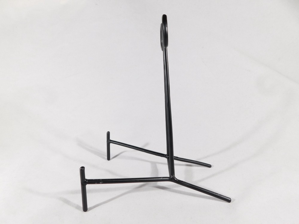 Easel Display Stand Scroll Design Black Metal Large Size