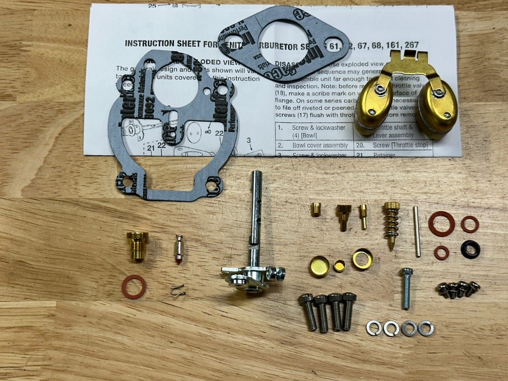Case S SC SE SI SO Zenith Carburetor kit 9667 With Float