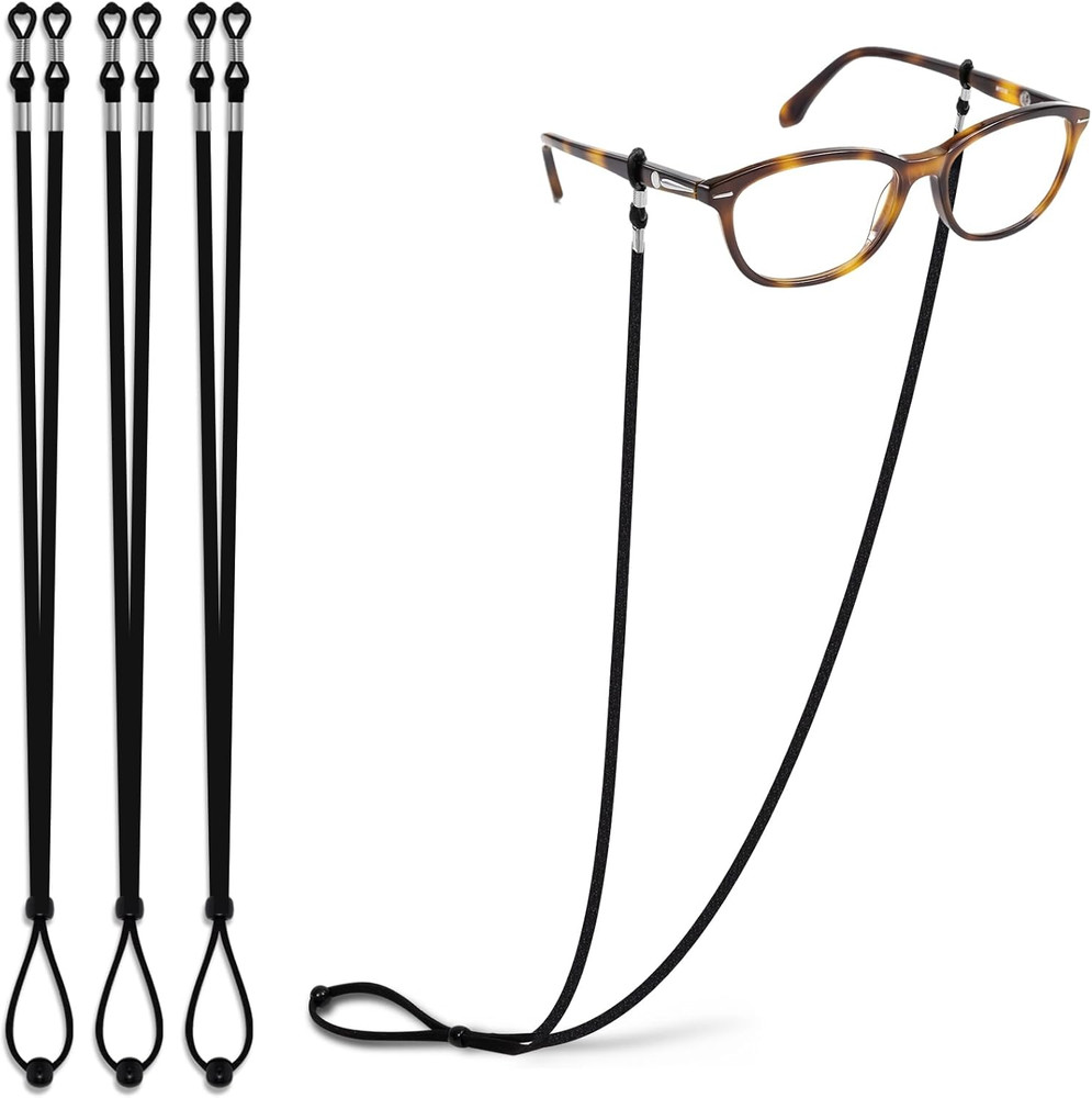 Extra Long Glasses Strap String with Secure Grip for Thick & Thin Arms - Holder