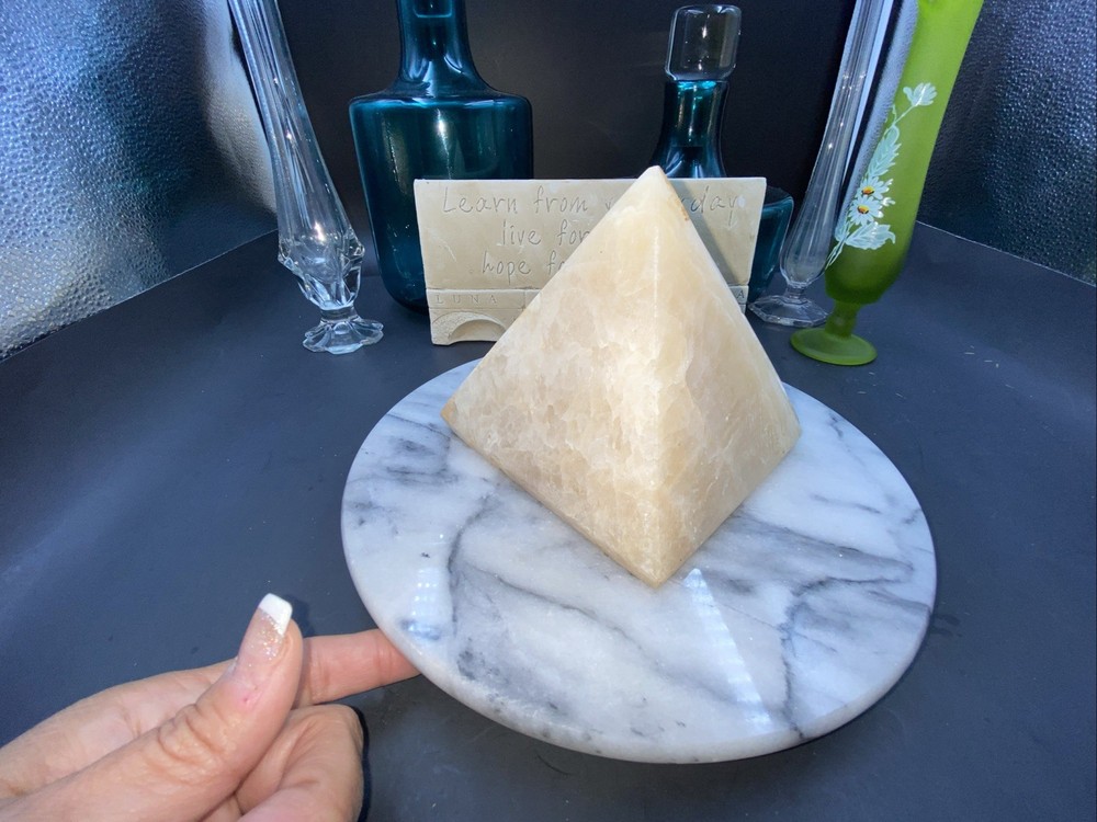 MARBLE or ONYX BOOKENDS~Very Classy & Very Heavy~Few Tiny Chips