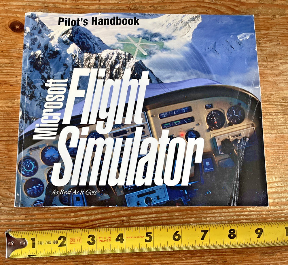 Microsoft Flight Simulator Pilot's Handbook PB Book Version 5 Software Manual