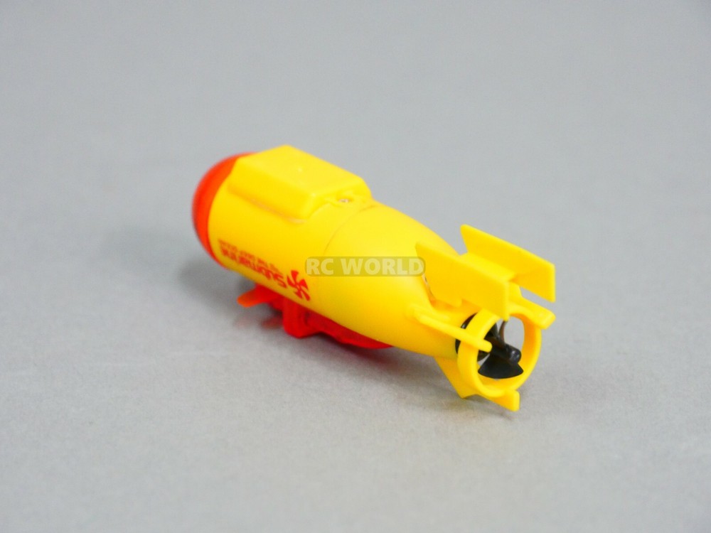 Remote Control RC Micro SUBMARINE MINI RC SUB RC Toy + Extra Batteries Yellow