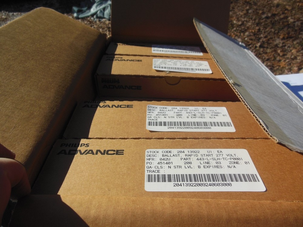 Phillips Advance V2S40TP ballasts quantity 5