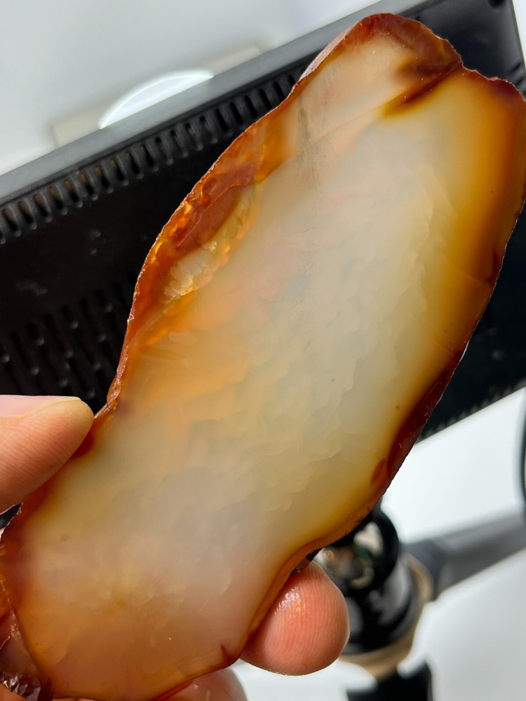 Translucent Carnelian Agate Slab Lapidary Cabbing Combo Ship Avail
