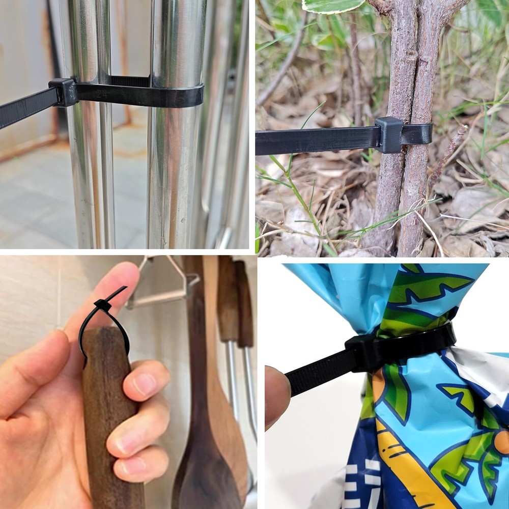 Cable Zip Ties，600PCS Multi-Purpose Nylon Zip Ties,Assorted Sizes