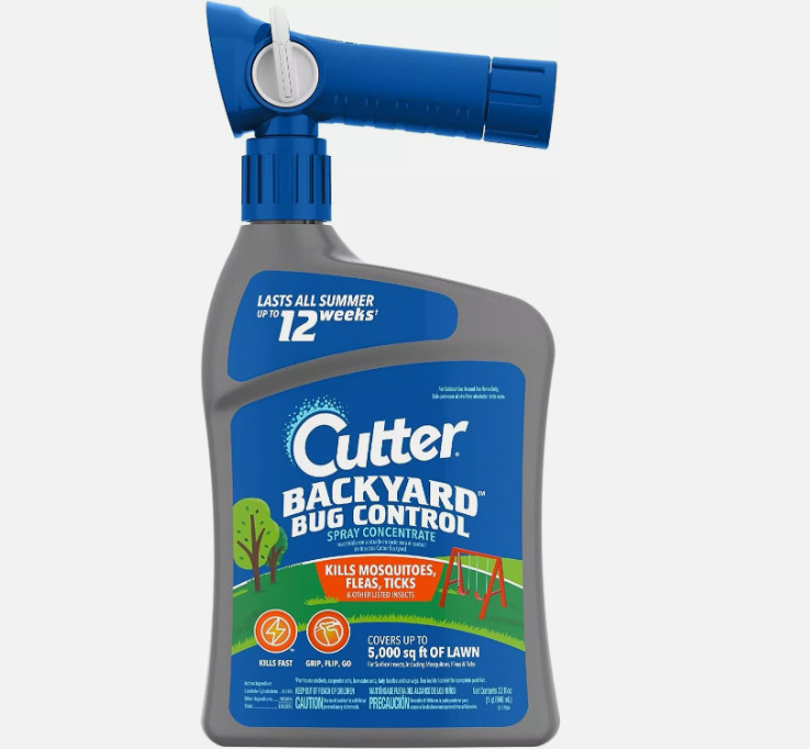 Cutter Backyard Bug Control Spray Concentrate, Fleas,Mosquito Repellent,32 fl oz