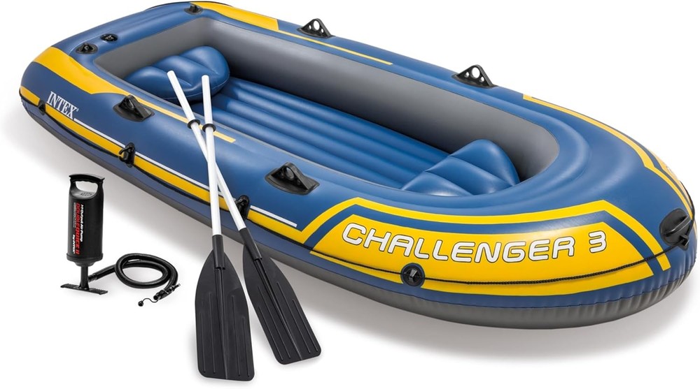 INTEX Challenger Inflatable Boat Set with Oars & Pump