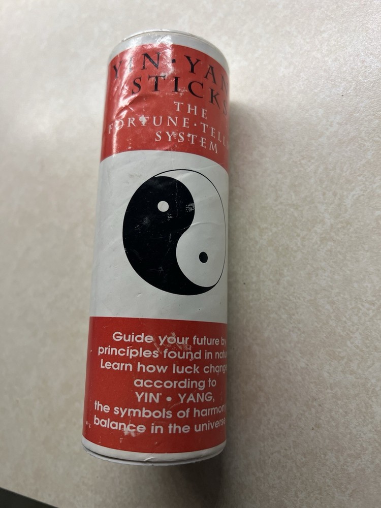 Vintage Yin Yang Fortune Telling Sticks