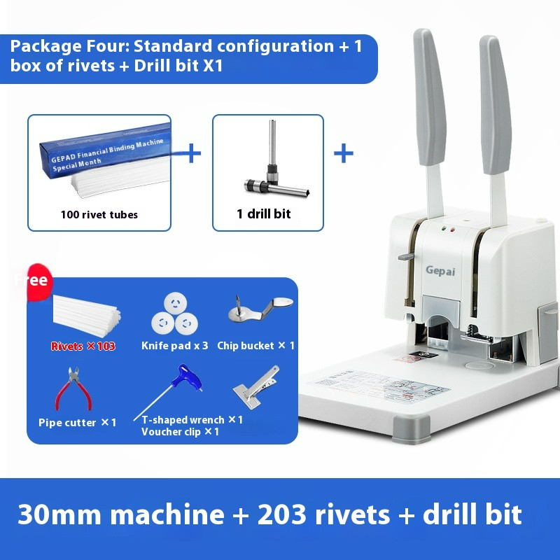 Binding Machine, Hole Punch, Small Electric Glue Binding Machine, Office