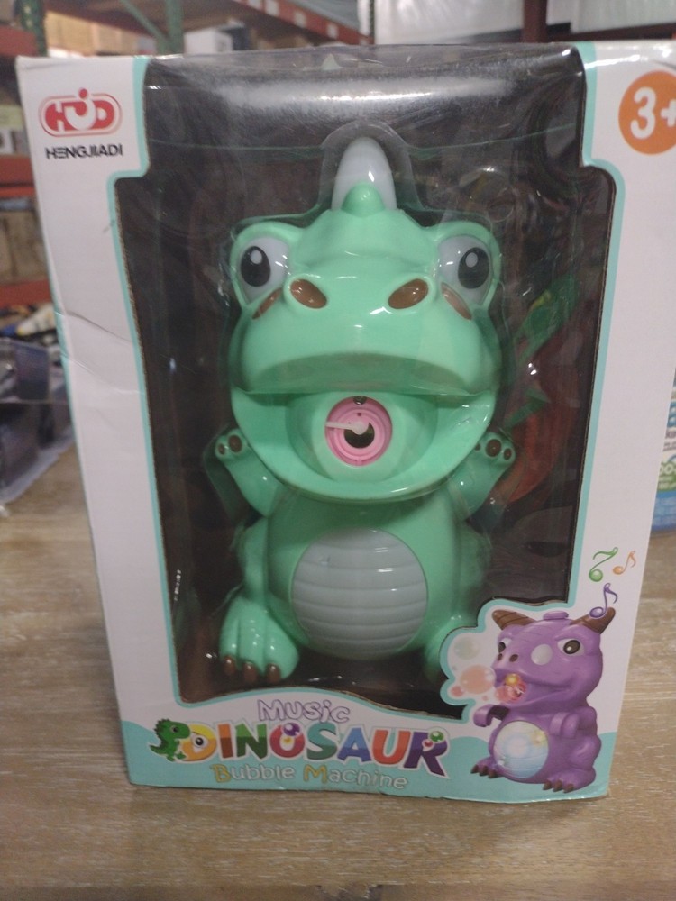 Bubble Music  Machine Dinosaur Bubble Maker Automatic Bubble Blower Fun Bath. T6