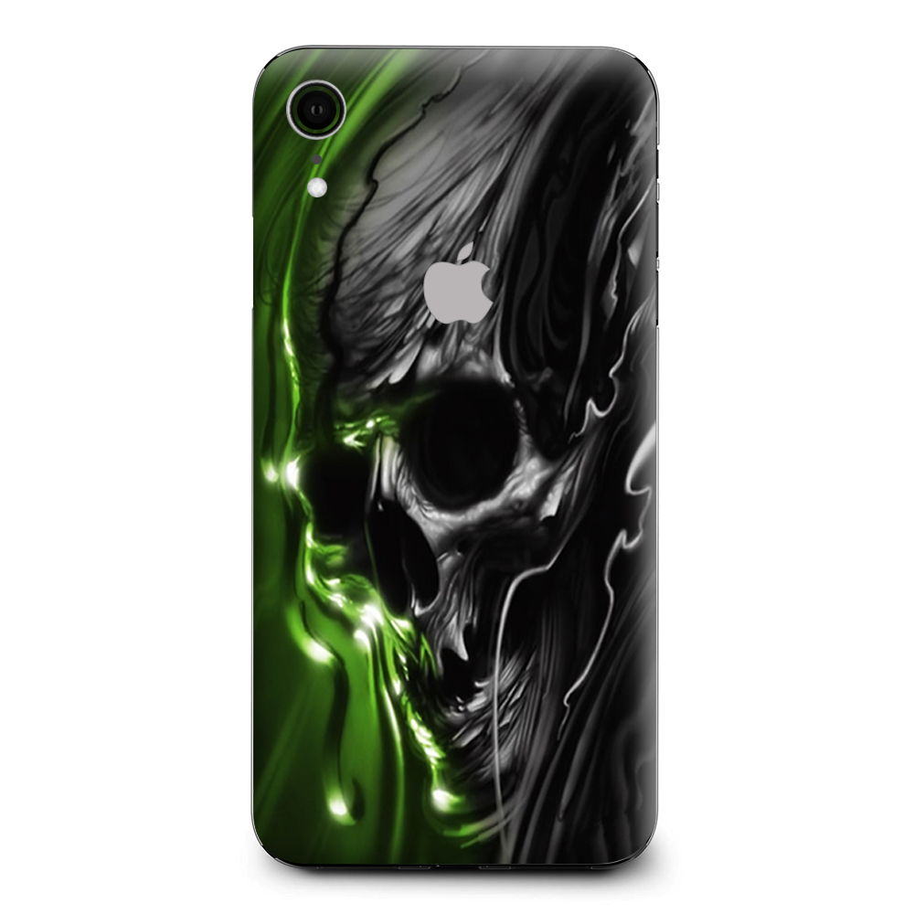 Skins Decal Wrap for Apple iPhone XR - Dark Skull