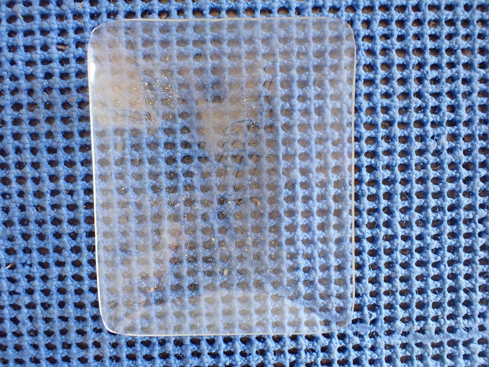 CONVEX RECTANGULAR CLOCK GLASS  PART  A