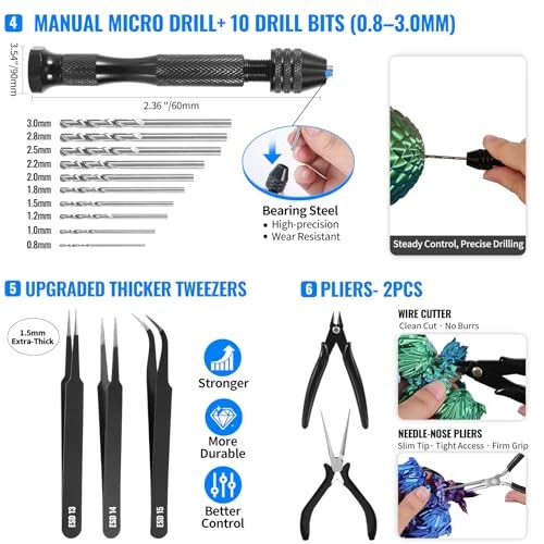 68Pcs 3D Printer Tools Kit with Storage Case, 3D Printer Professional Version