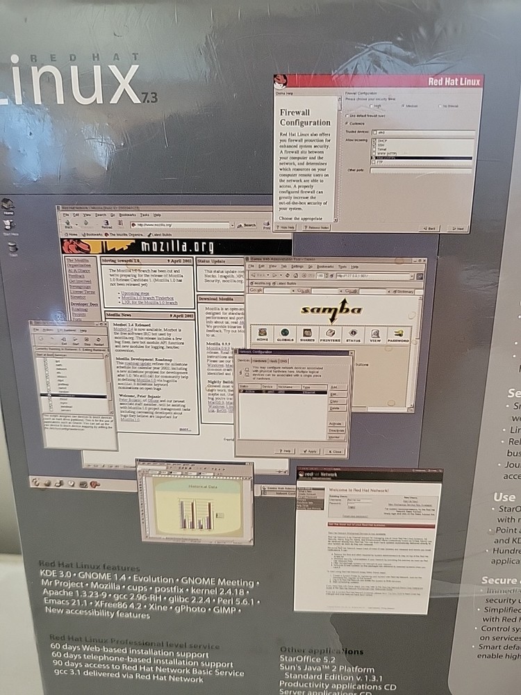 RED HAT Linux 7.3 Operating System The Linux Professional Brand New SEALED