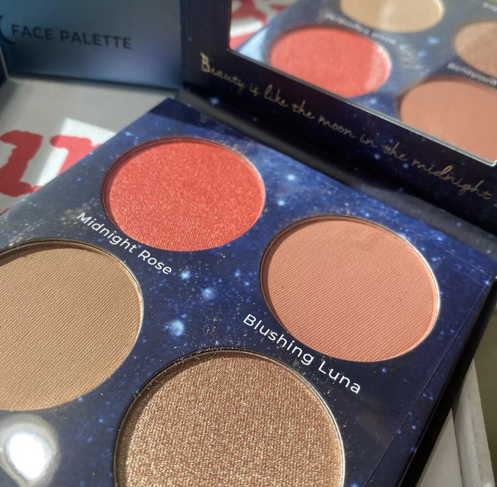 2 LASPLASH cosmetics - MOONLIGHT GLOW FACE PALETTE -blush, bronzer & highlight