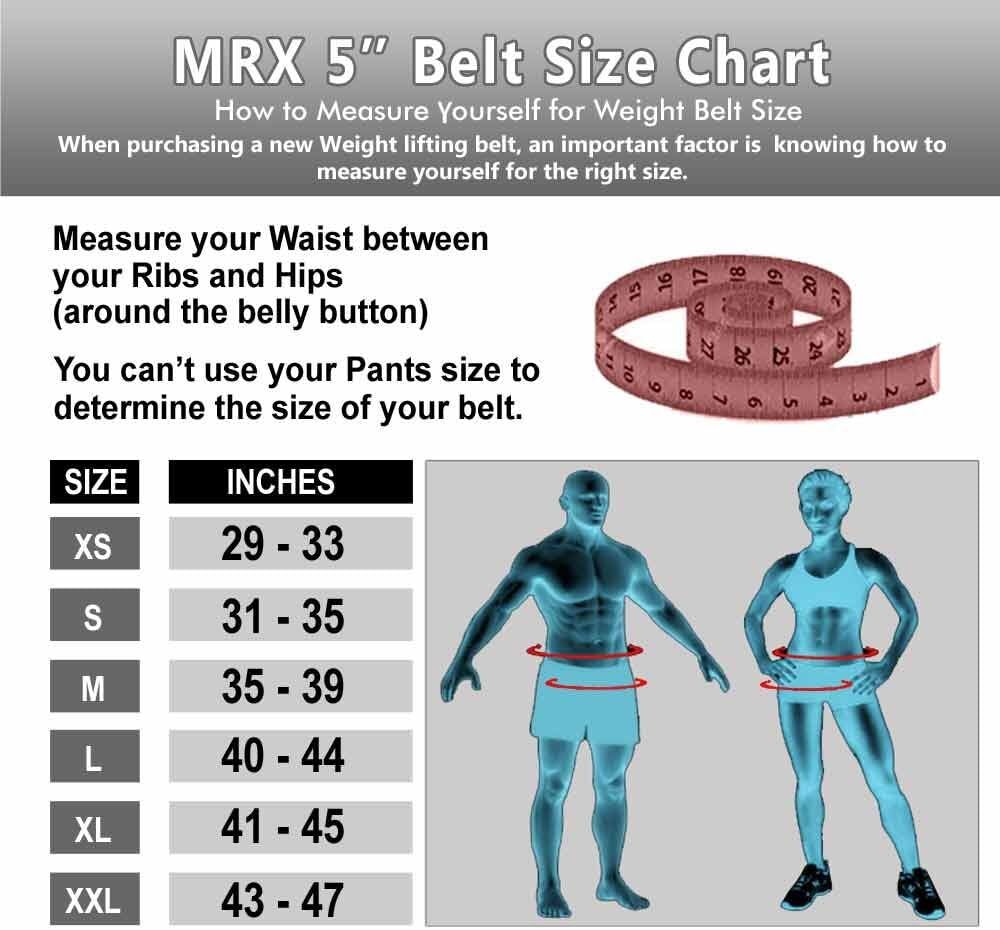 MRX Weight Lifting Belt Exercise Back Support Gym Training Powerlifting Belt