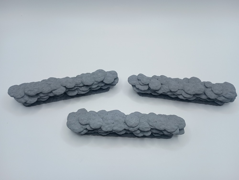 3D Printed Scatter Terrain Bush / Hedgerow Set 11 (28mm-32mm Scale) [PTO]