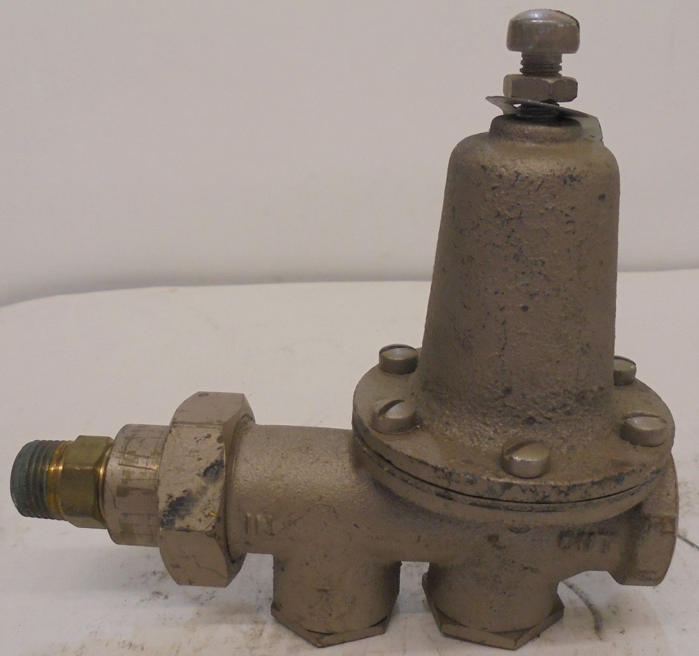 WATTS PRESSURE REDUCING VALVE, 25AUB, MI, SET STD, RANGE 25-75