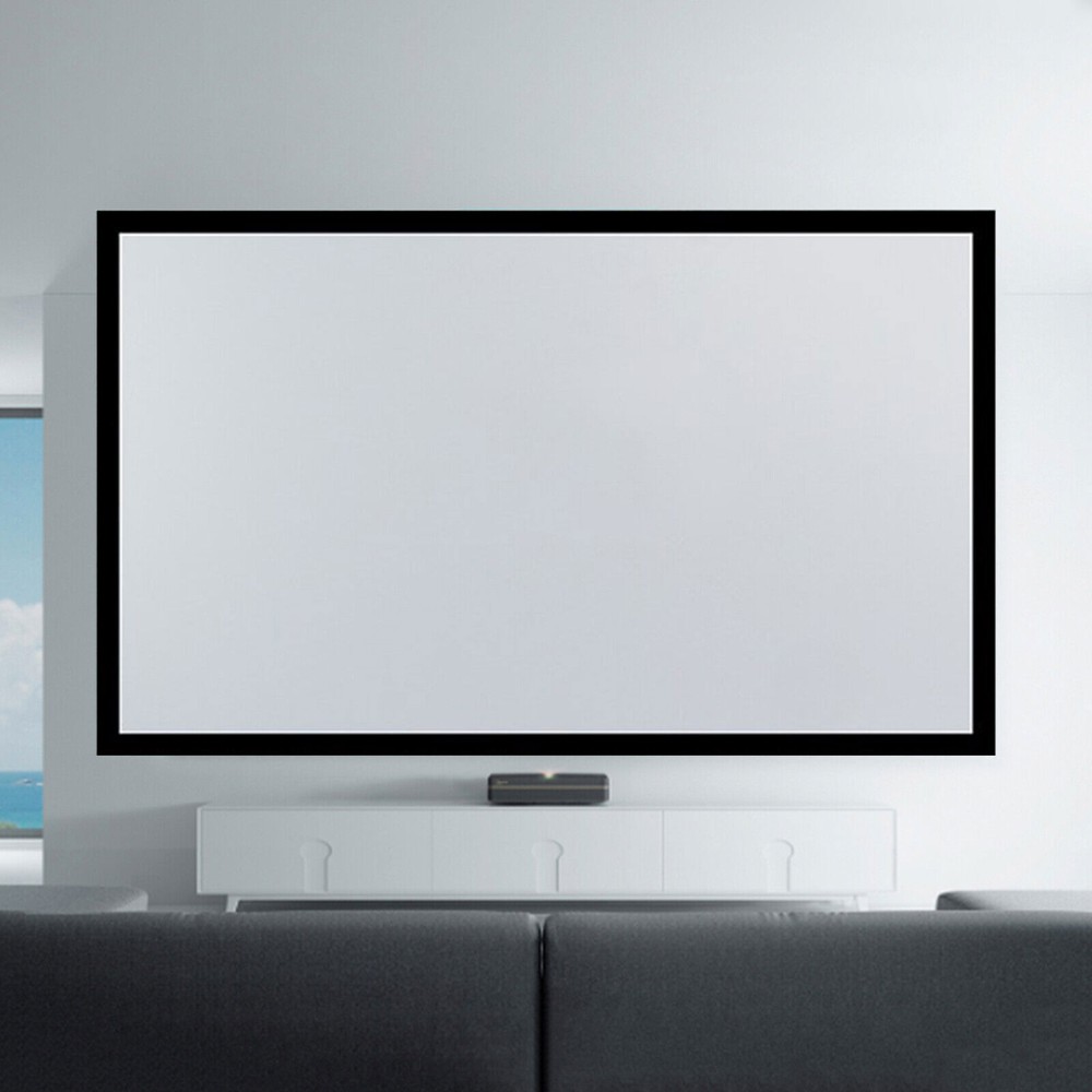 135" Projector Screen Projection Screen Wall-mounted HD 16:9 Projector Screen