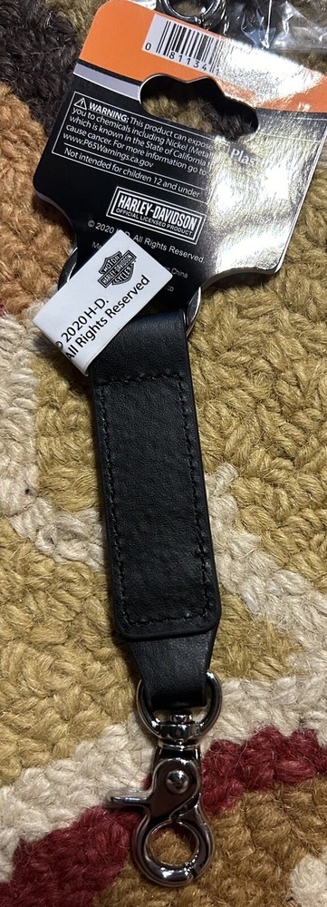 Harley-Davidson Leather Harley Davidson Printed Strap Key Chain