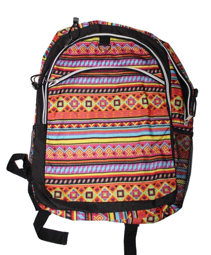 F.A.B. Star Point Fair Isle Graphic Multi School Backpack