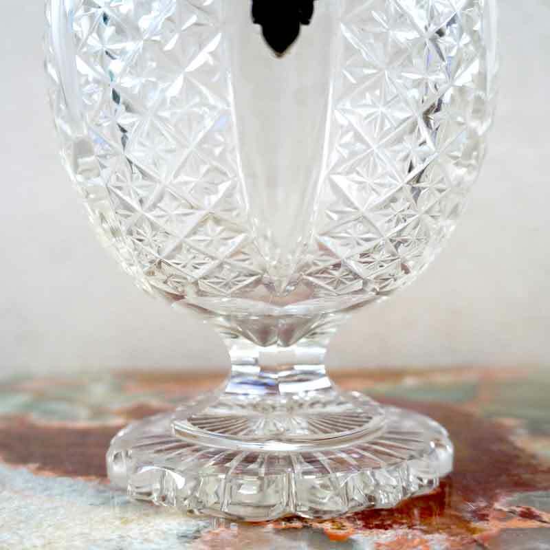 European Crystal Silver Wine Carafe