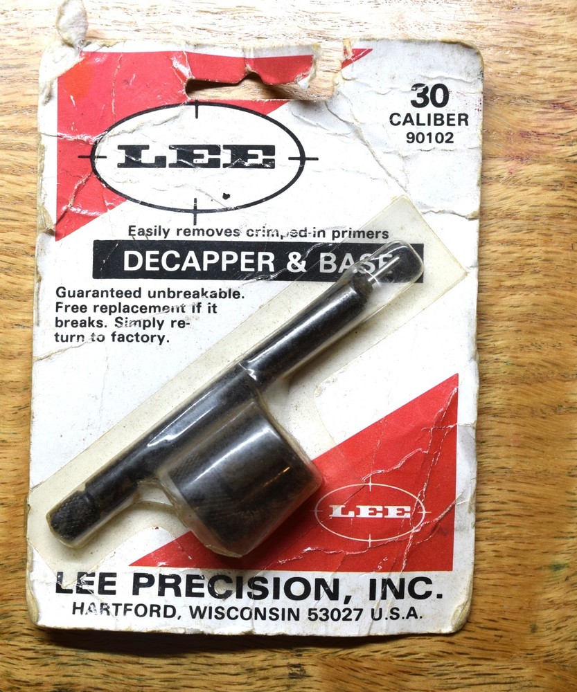 Lee Precision Decapper & Base 30 Cal 90102