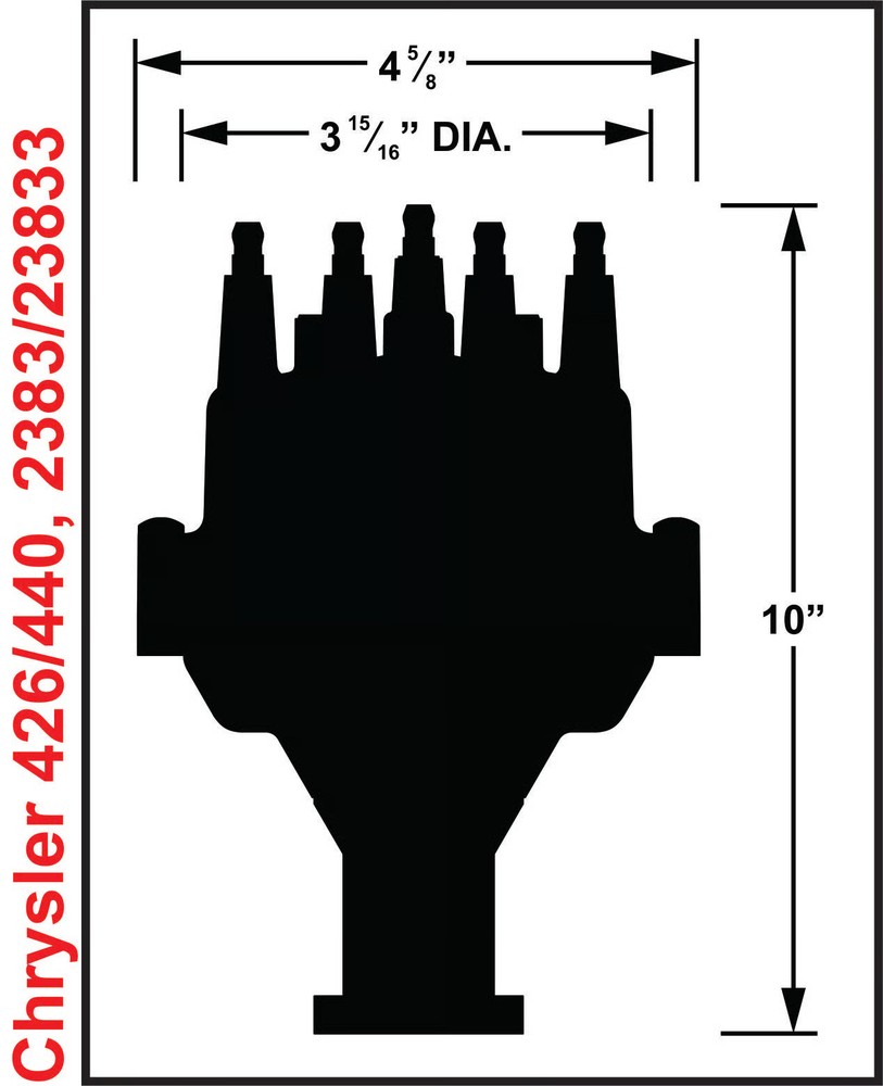 MSD 23833 Dual Sync Distributor Black
