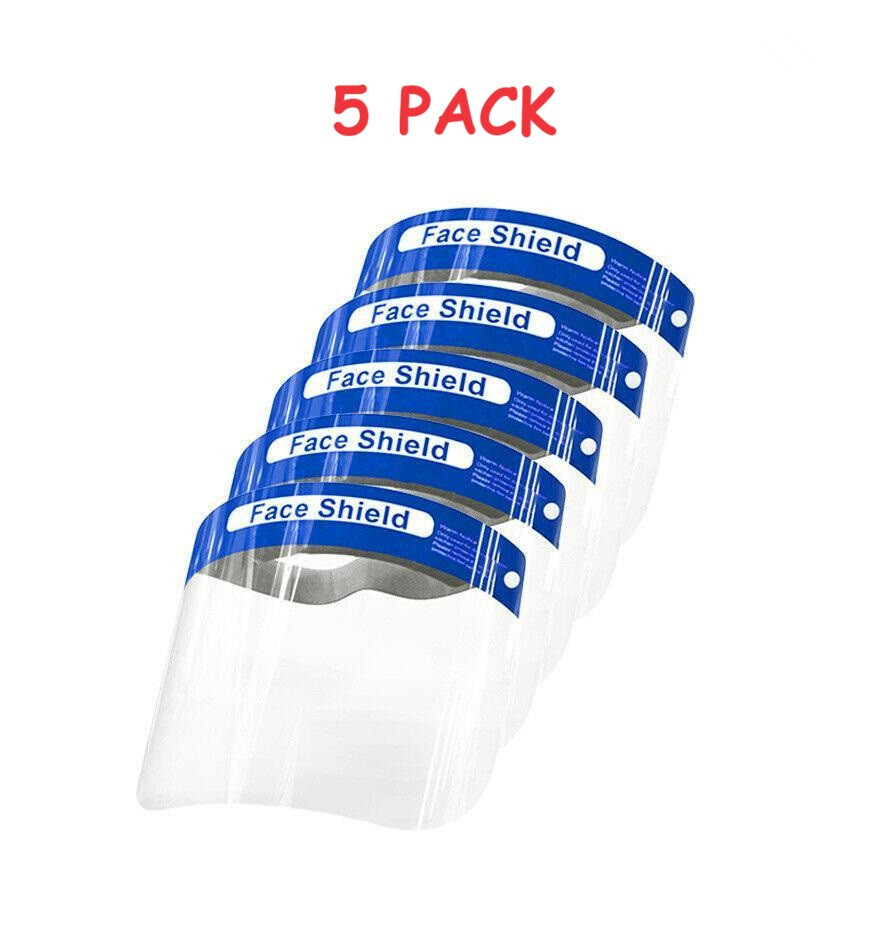 Face Shield-Protection-Woodworking, Yardwork, various Construction ( 5 pack)