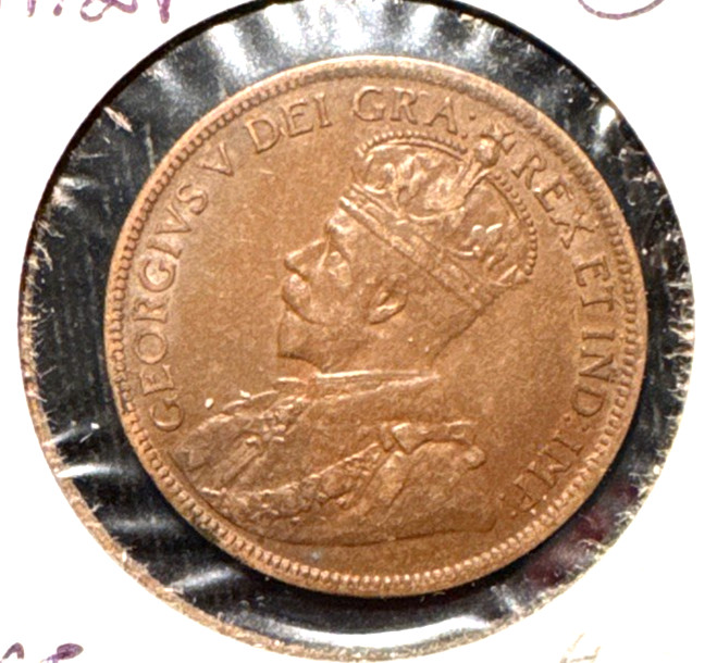 Canada 1916 large cent KM 21 AU (1)