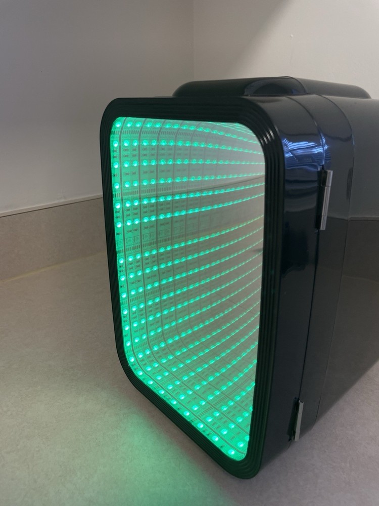 Mini Fridge, 4 Liter/6 Cans Small Refrigerator With Dimmable LED Light,AC/DC ...