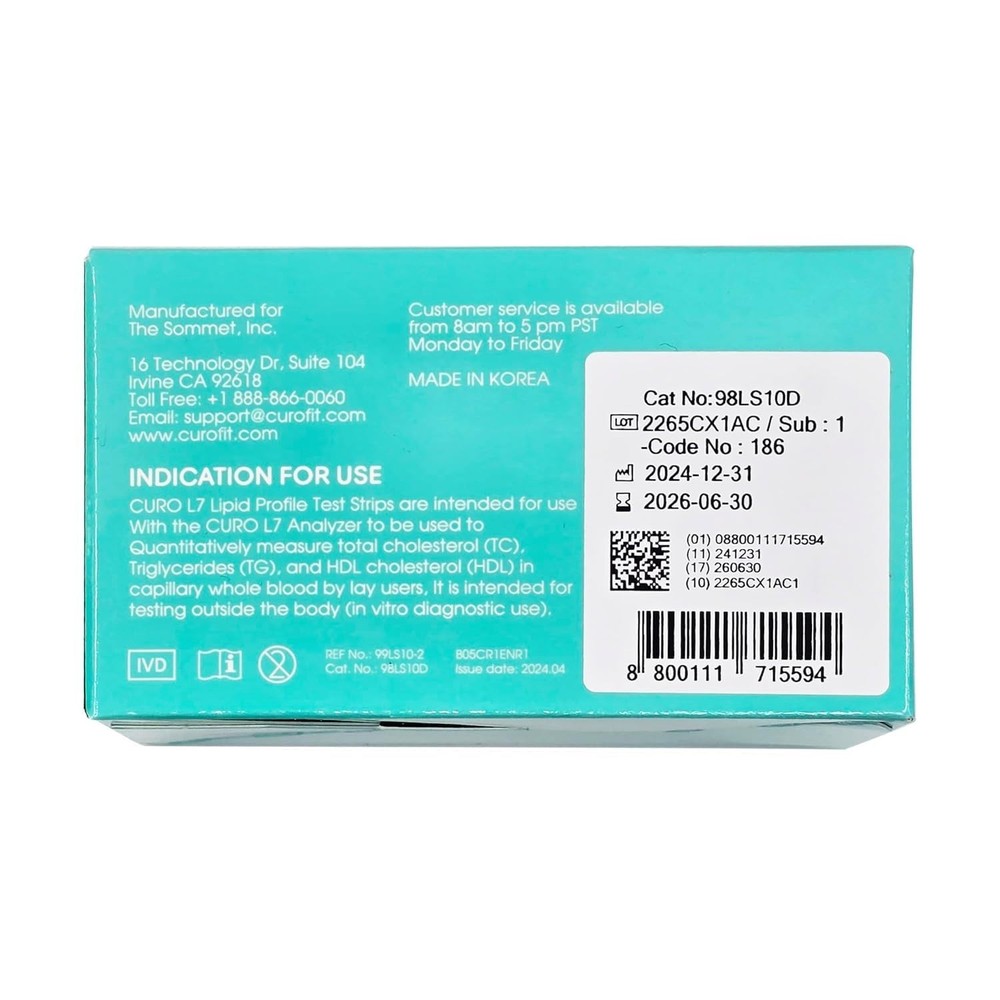 Compact Cholesterol Testing Kit - Accurate Home Testing with User-Friendly Guide