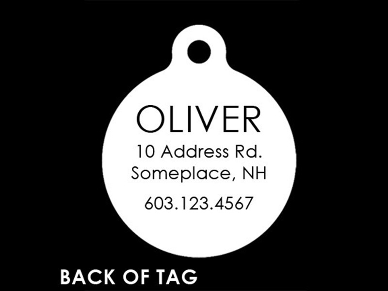 Cute Custom Pet ID Tag - Direwolf