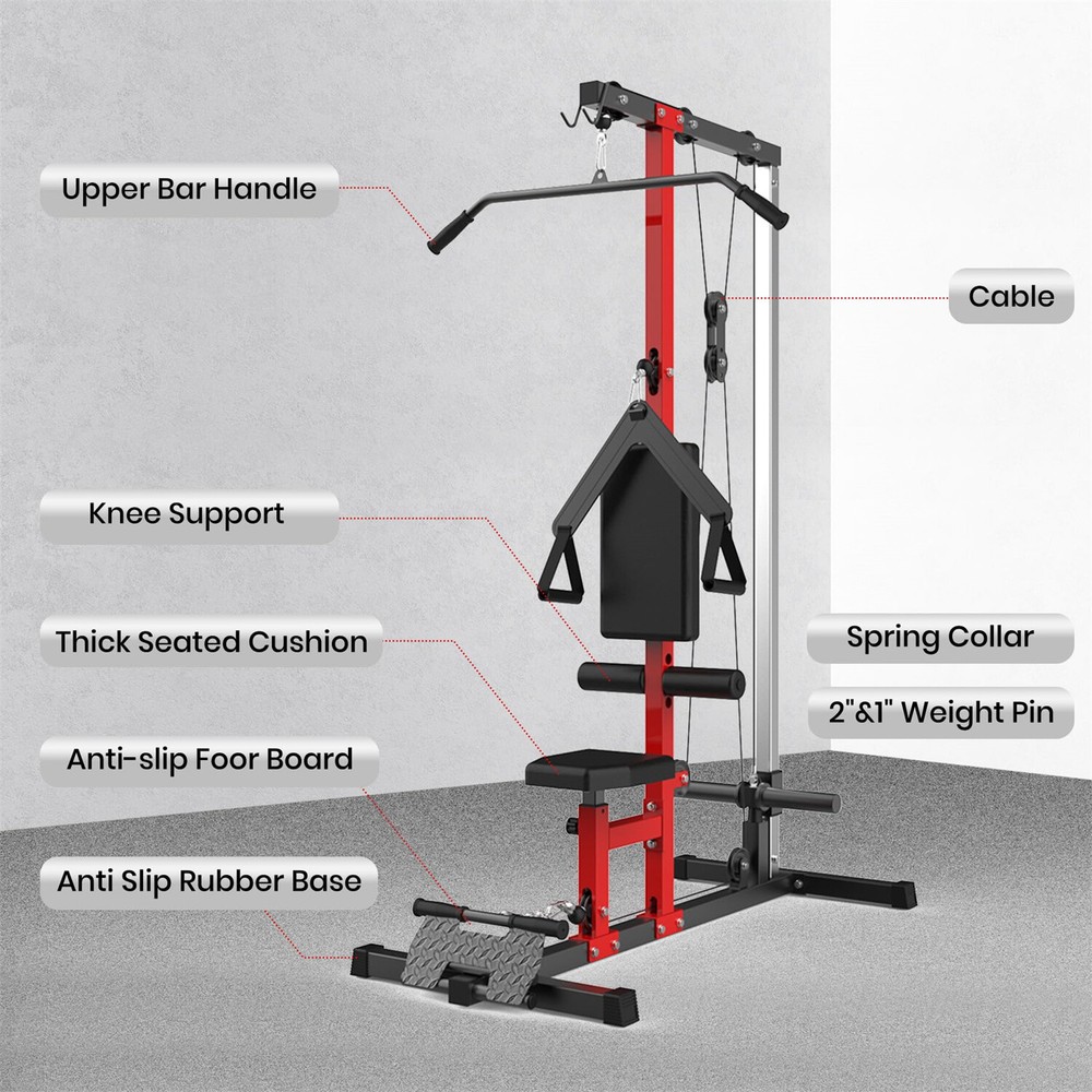LAT Power Cable Machine Pulldown Machines High and Low Pulley Station Adjustable